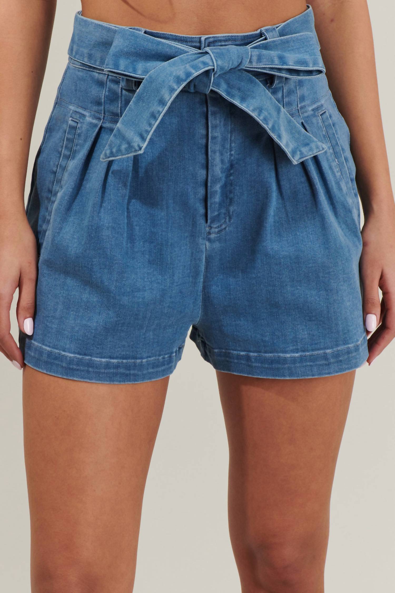 Sugarlips - Zoey Sky Pleated Denim Short