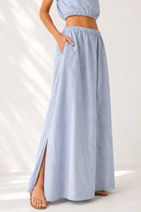Olivaceous - Harbour Island Linen Skirt Set