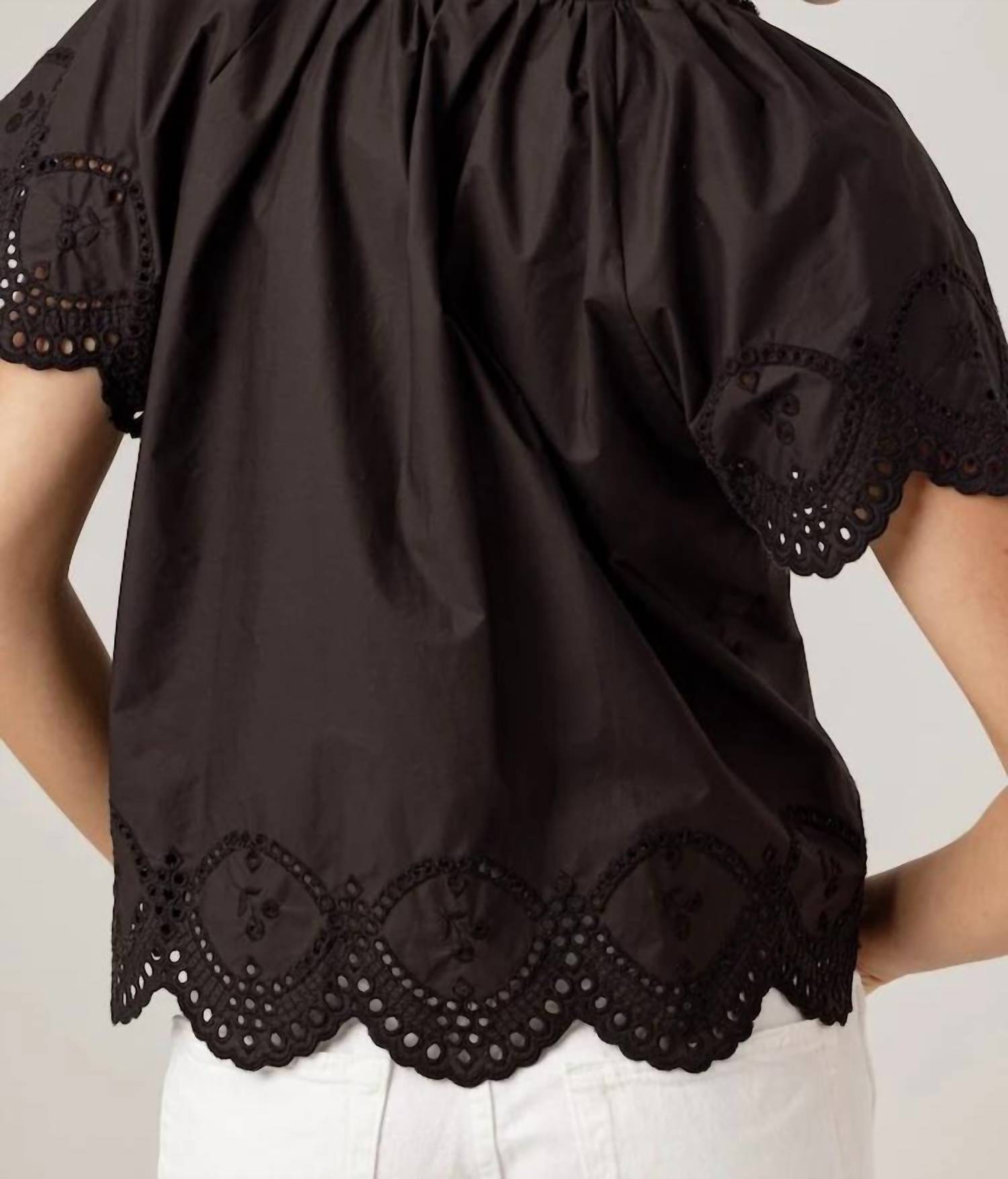 Sundays - Corinne Ruffle Button Shirt