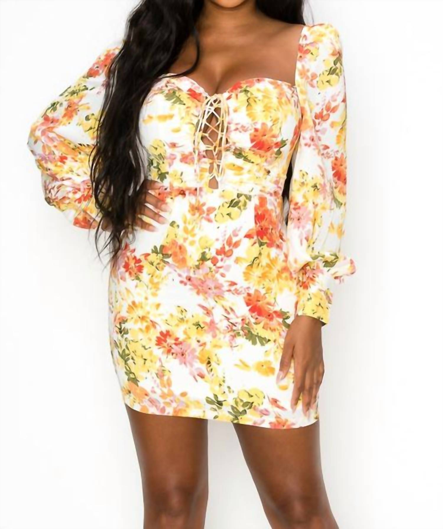 Shop Iris Basic - Spring Fling Mini Dress