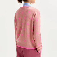 Essentiel Antwerp - Heart Intarsia Wool Blend Sweater