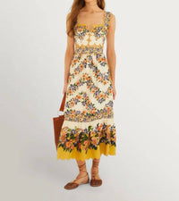 Farm Rio - Hilo Stripes Midi Dress