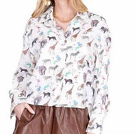 Joy Joy - Safari Crop Blouse