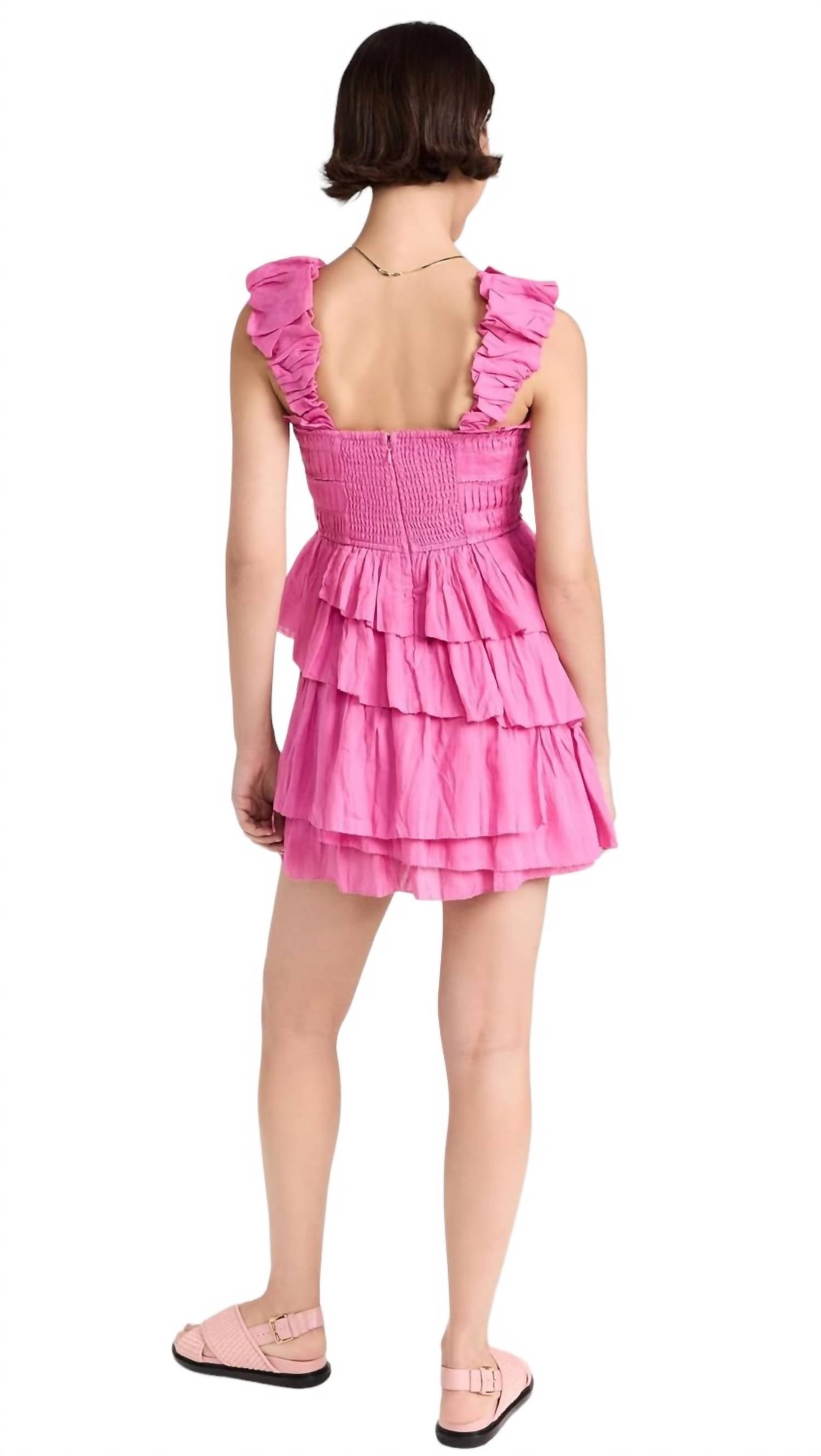 Sea - Sleeveless Tiered Dress Pink