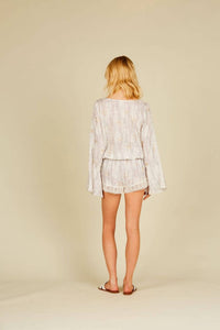 Crochet Tie Dye Gold Star Short