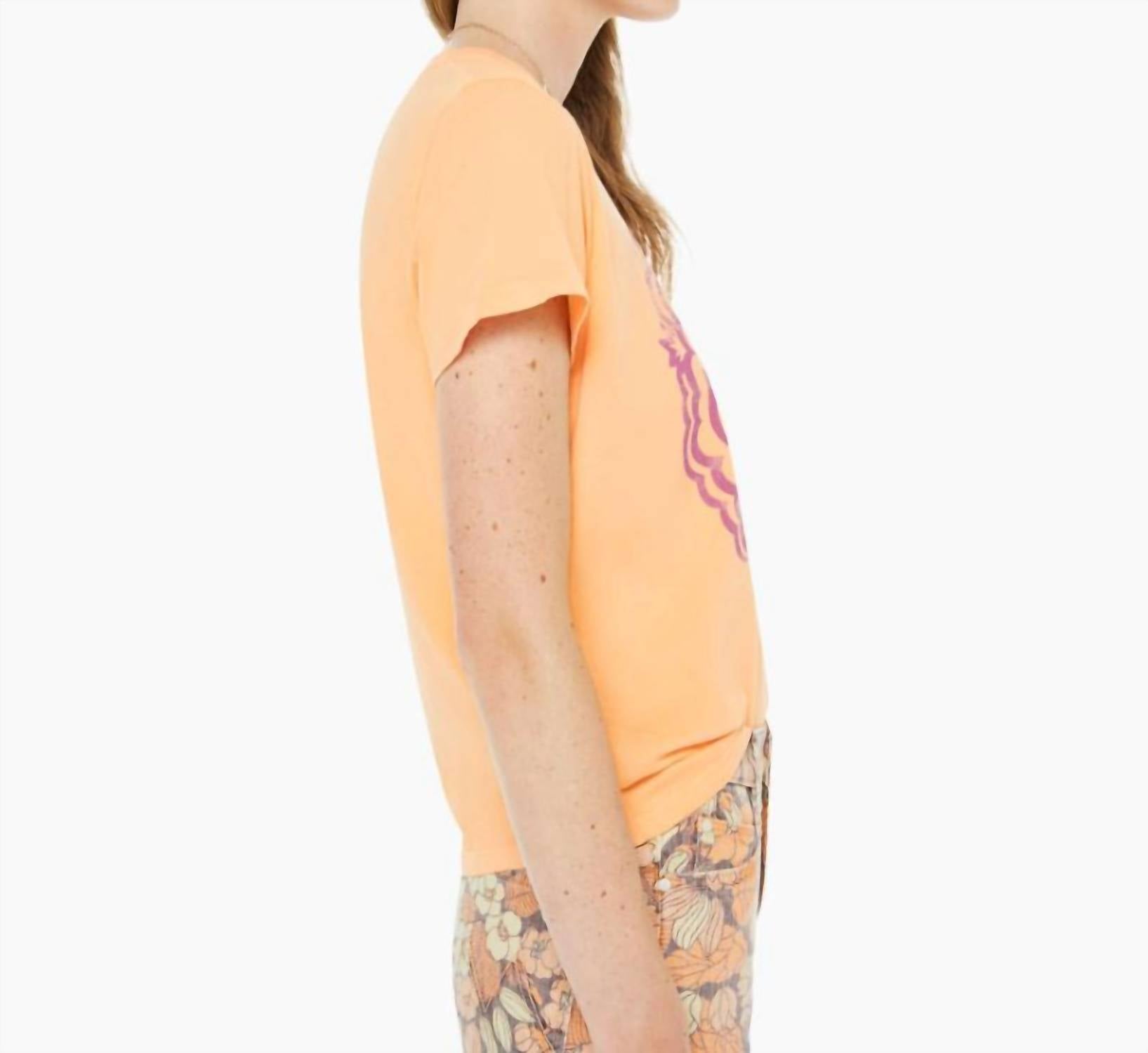 Mother Lil Goodie Goodie T Shirt in orange - women's t-shirt - alternate view