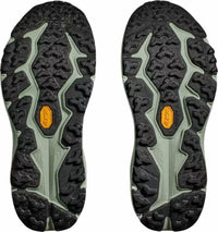 Hoka Women's Speedgoat 6 Running Shoes in black aloe vera 1 - women's shoe - alternate view
