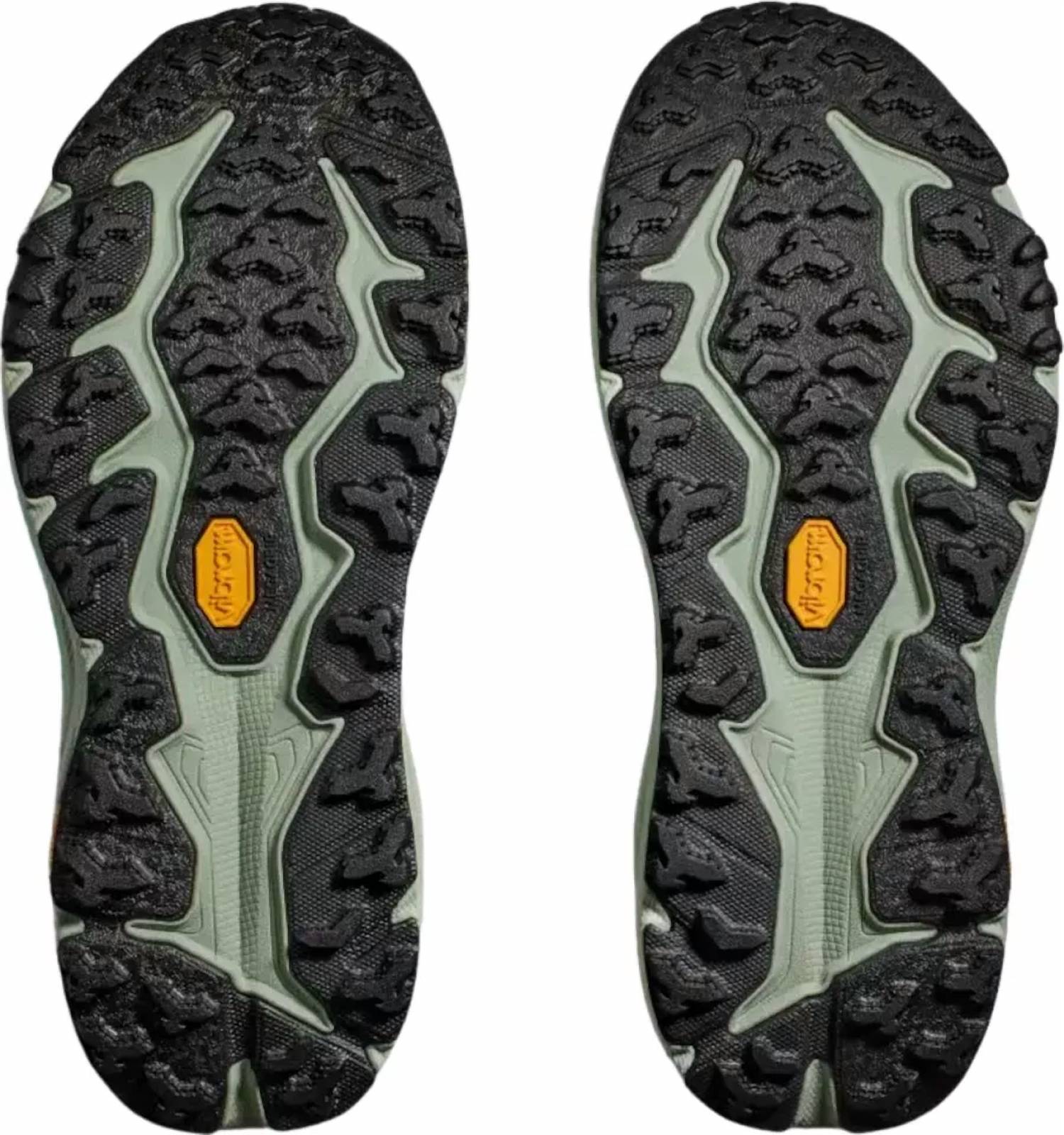 Hoka Women's Speedgoat 6 Running Shoes in black aloe vera 1 - women's shoe - alternate view