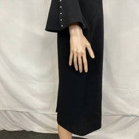 Lela Rose Women’s Bell Sleeve Wool Crepe Midi Dress in black - women's dress - view 5