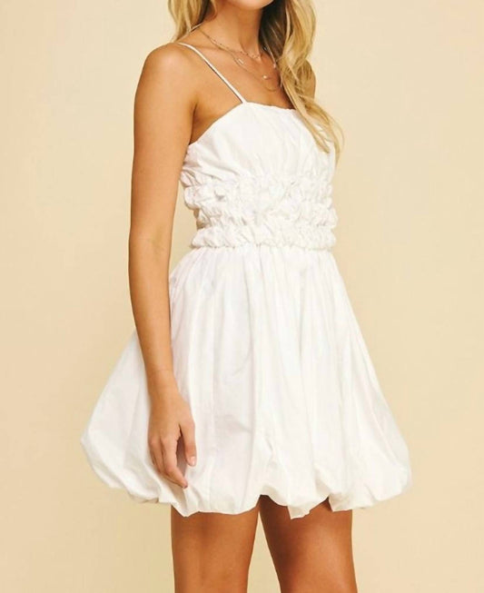 Pinch - Shirred Bubble Hem Dress