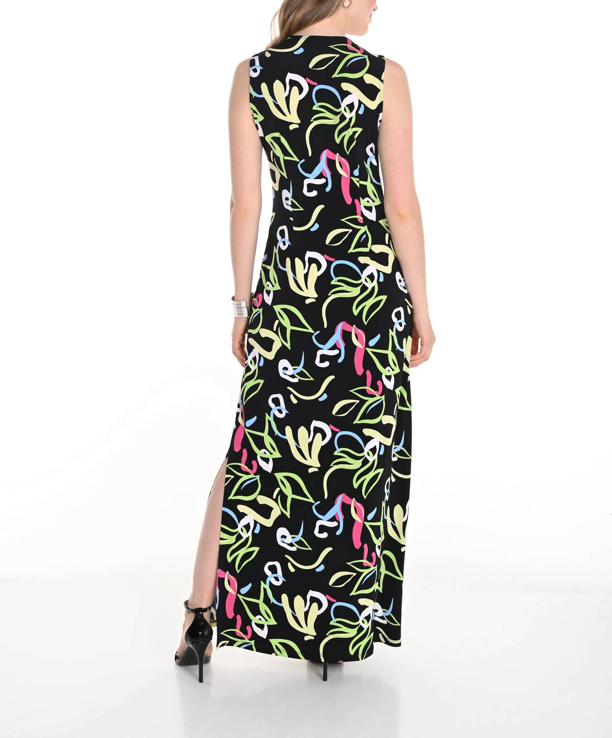 Frank Lyman - Doodle Print A Line Maxi Dress
