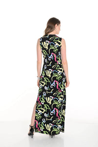 Frank Lyman - Doodle Print A Line Maxi Dress