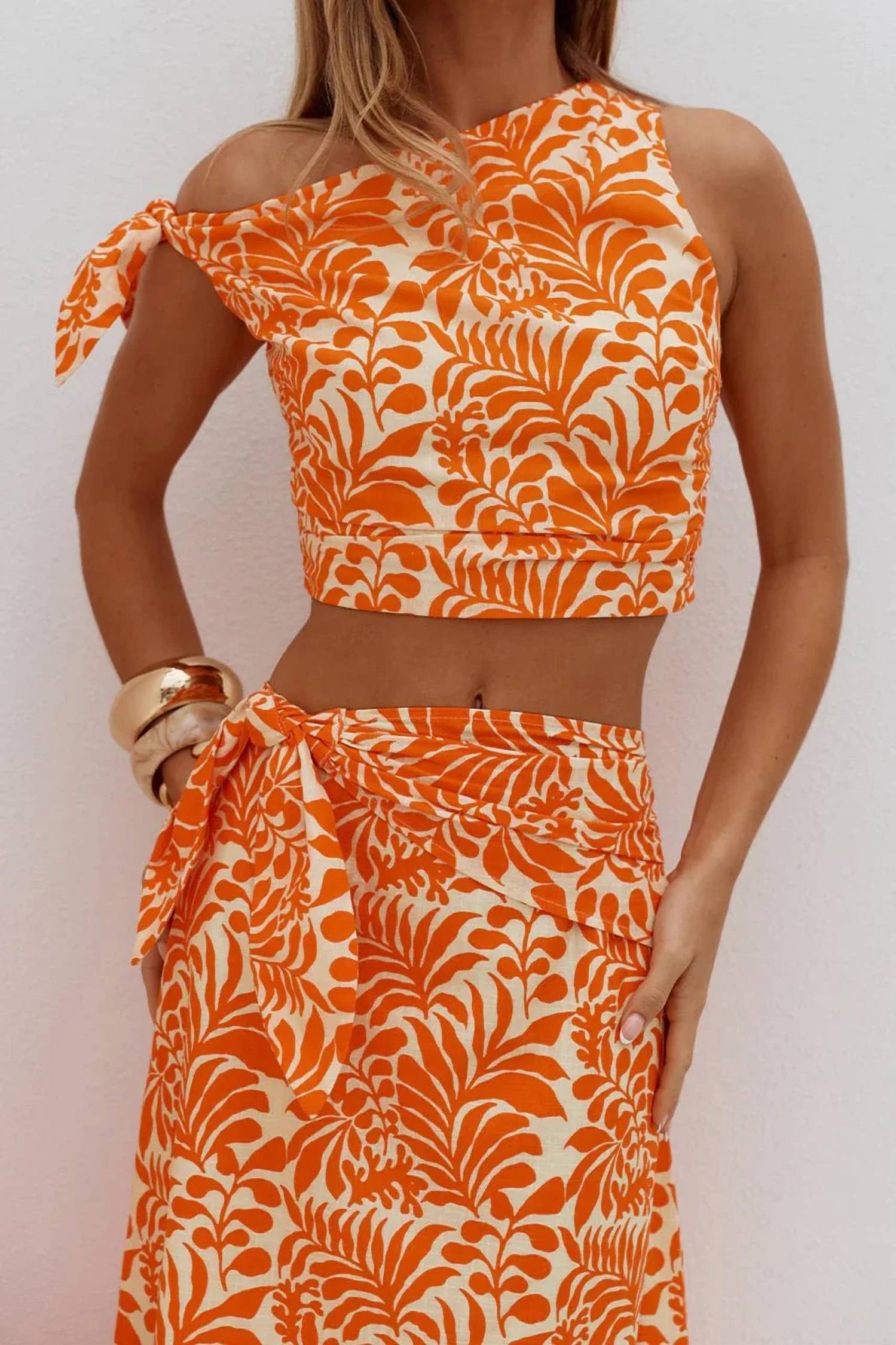 Runaway The Label - Azariah Off Shoulder Tie Top
