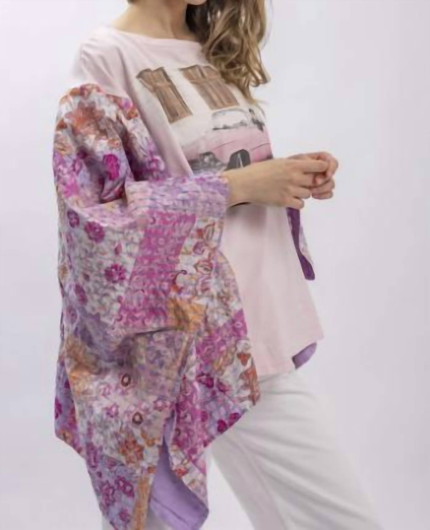 Blue Velvet - Elvis Poncho Sleeve Top