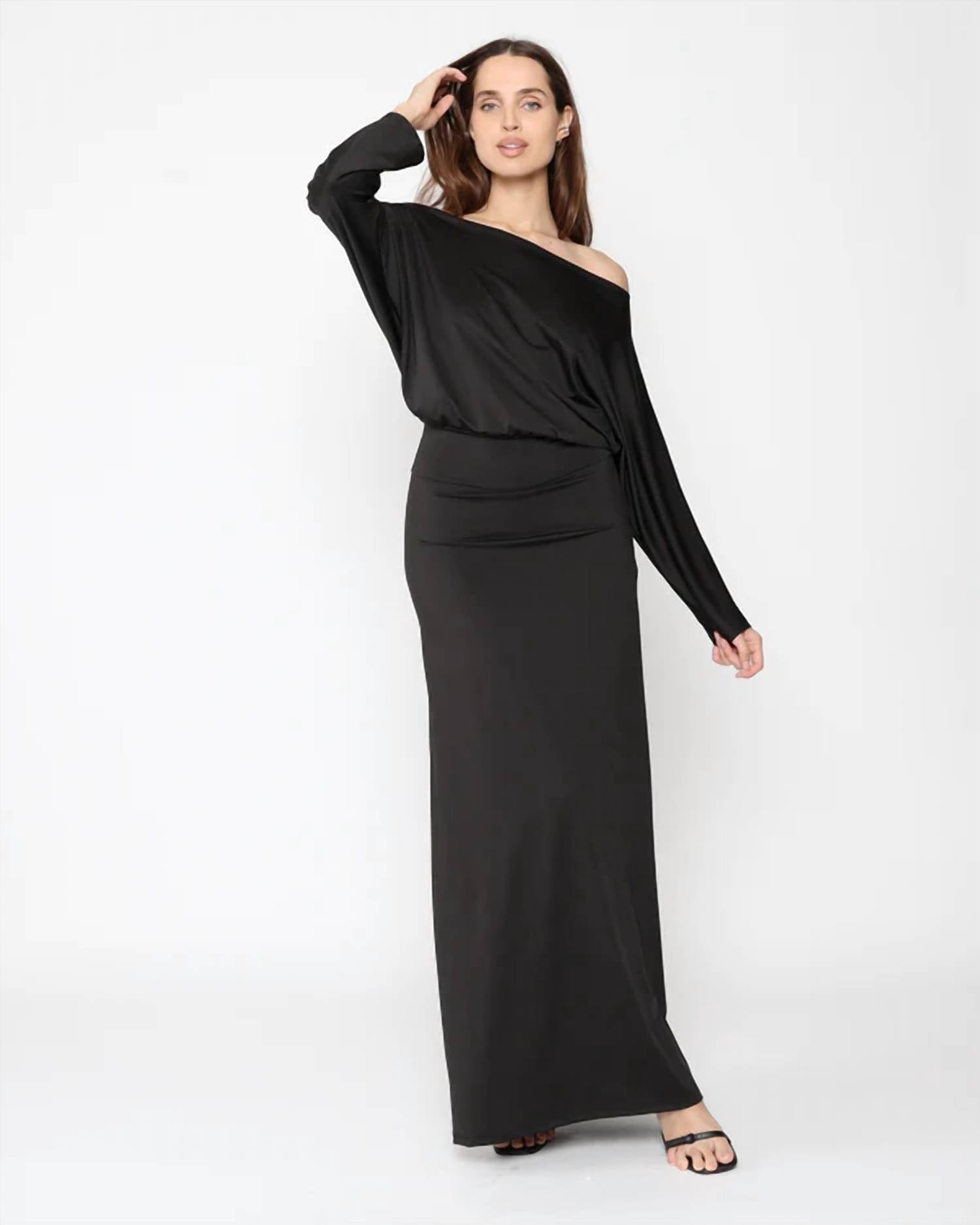RIPLEY RADER Jersey Girl Cool Dress in black - women's dress - alternate view