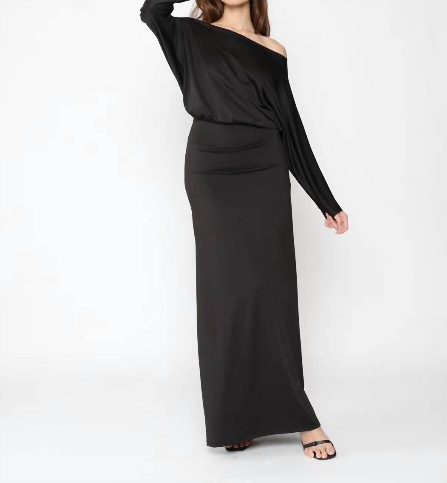 RIPLEY RADER Jersey Girl Cool Dress in black - women's dress - detail view