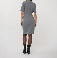 Esqualo - Buckle Short Sleeve Dress