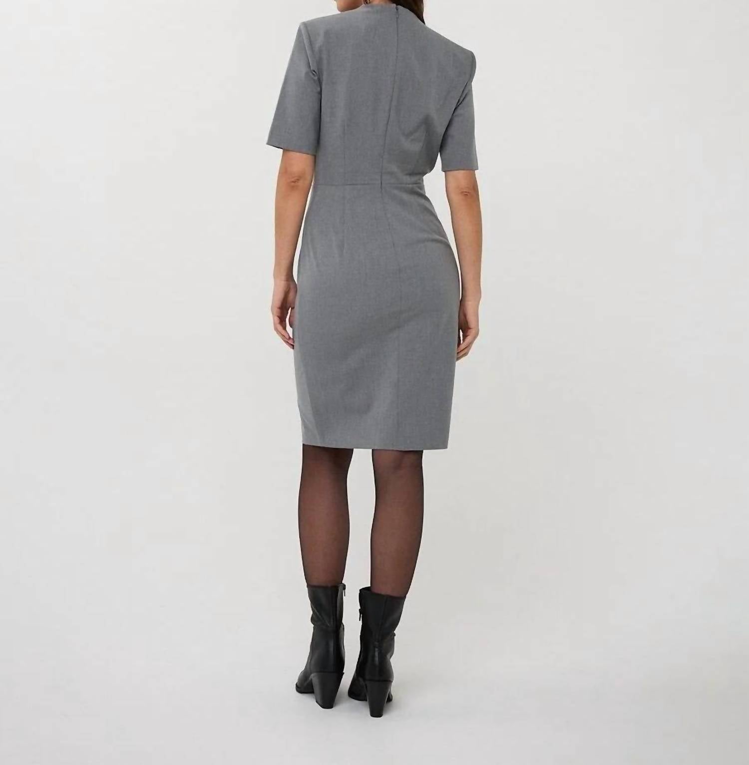 Esqualo - Buckle Short Sleeve Dress