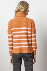 Lilla P - Striped Turtleneck Sweater