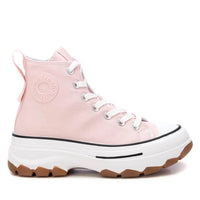 Xti Women's Canvas Ankle Boots in nude - women's shoe