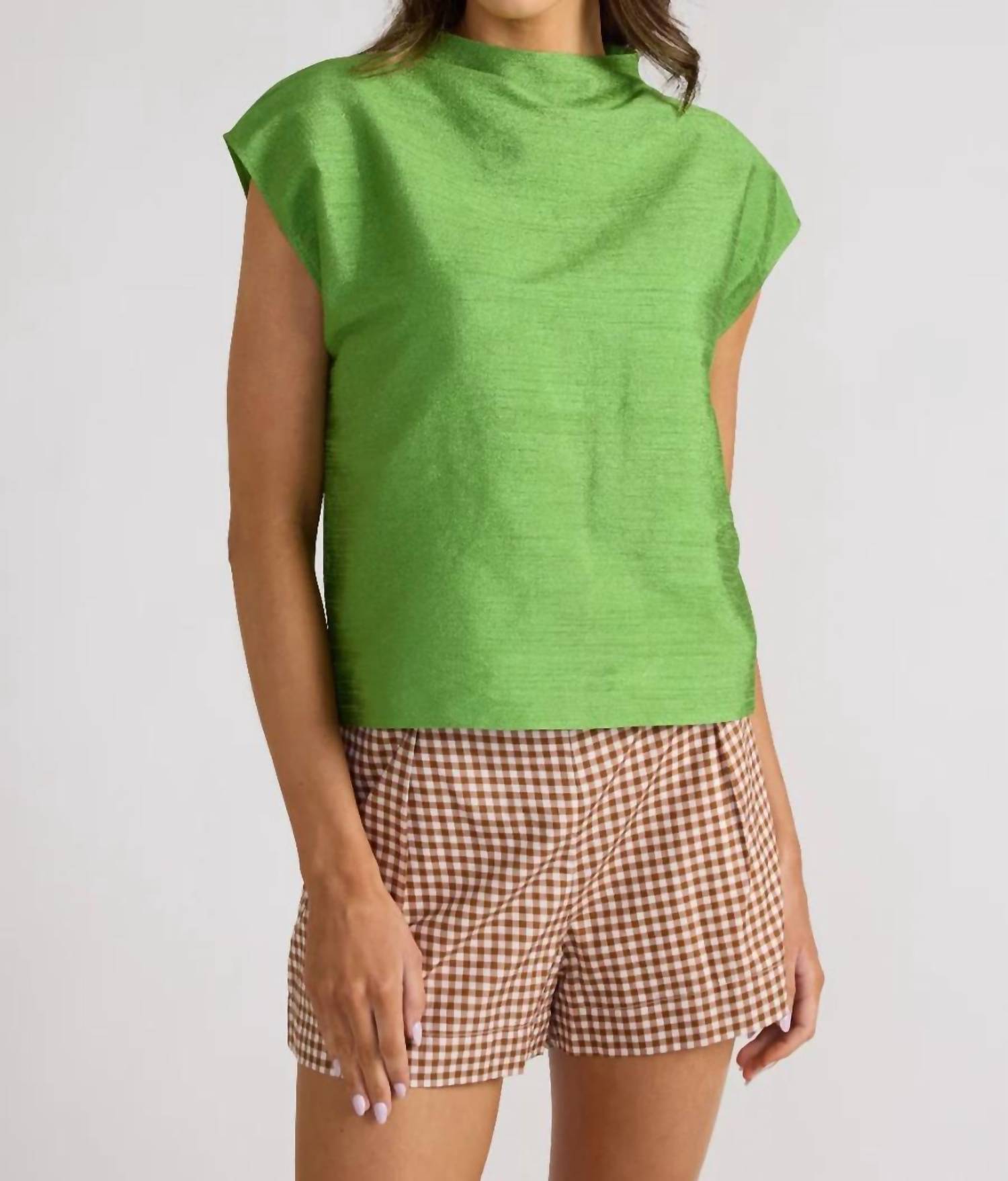 Thomas & Lourdes Sadie Top in green - women's shirt