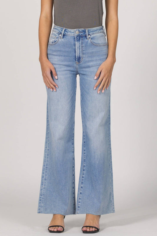 Dear John Denim - Wide Leg Gathered Back Jeans