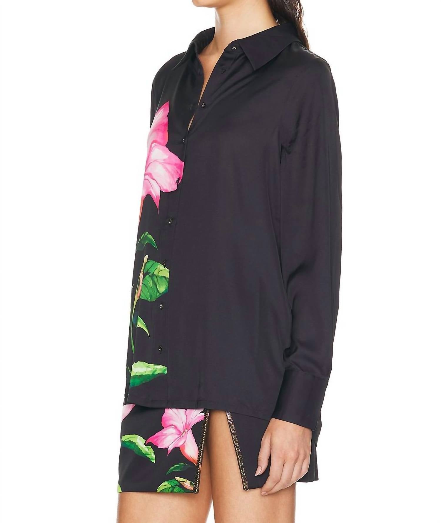 Rococo Sand - Satin Lycra Shirt
