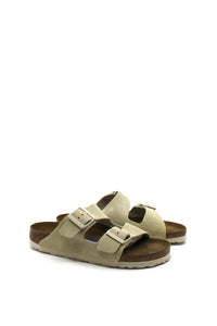 BIRKENSTOCK Women's Arizona Suede Sandal in antique white - women's sandal