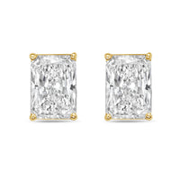 Diana M Jewels - Women's Radiant Lab-grown Diamond Stud Earrings (6.00 Tcw) - Elegant