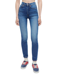 Re/Done - 90S HIGH RISE ANKLE CROP JEANS