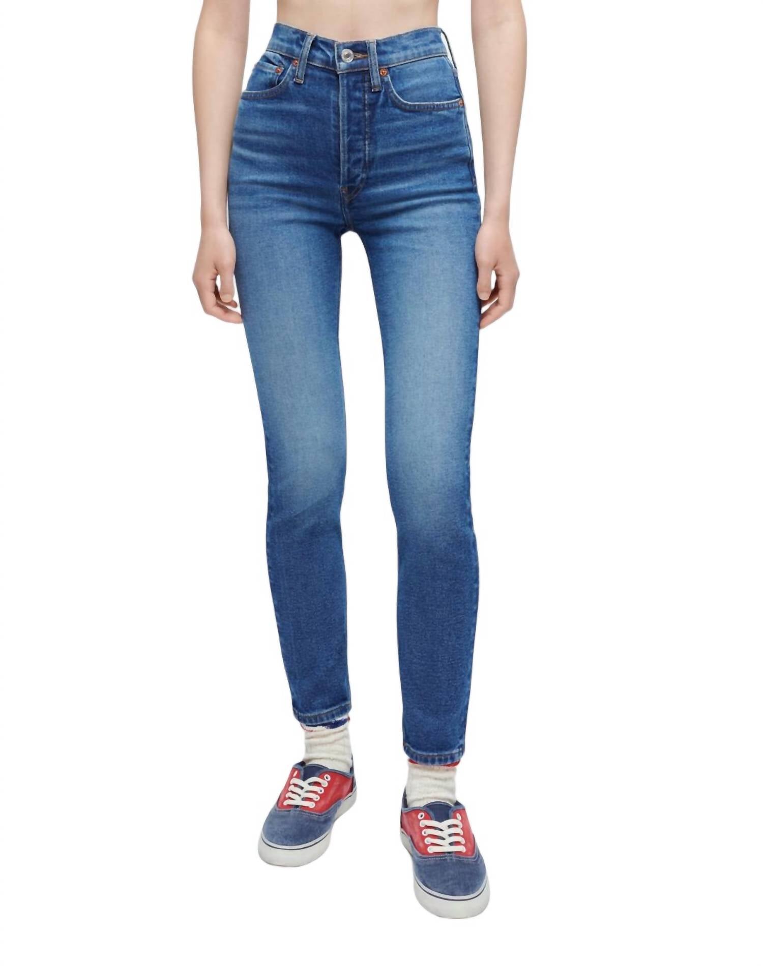Re/Done - 90S HIGH RISE ANKLE CROP JEANS