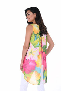 Frank Lyman - Floral Print Woven Tunic