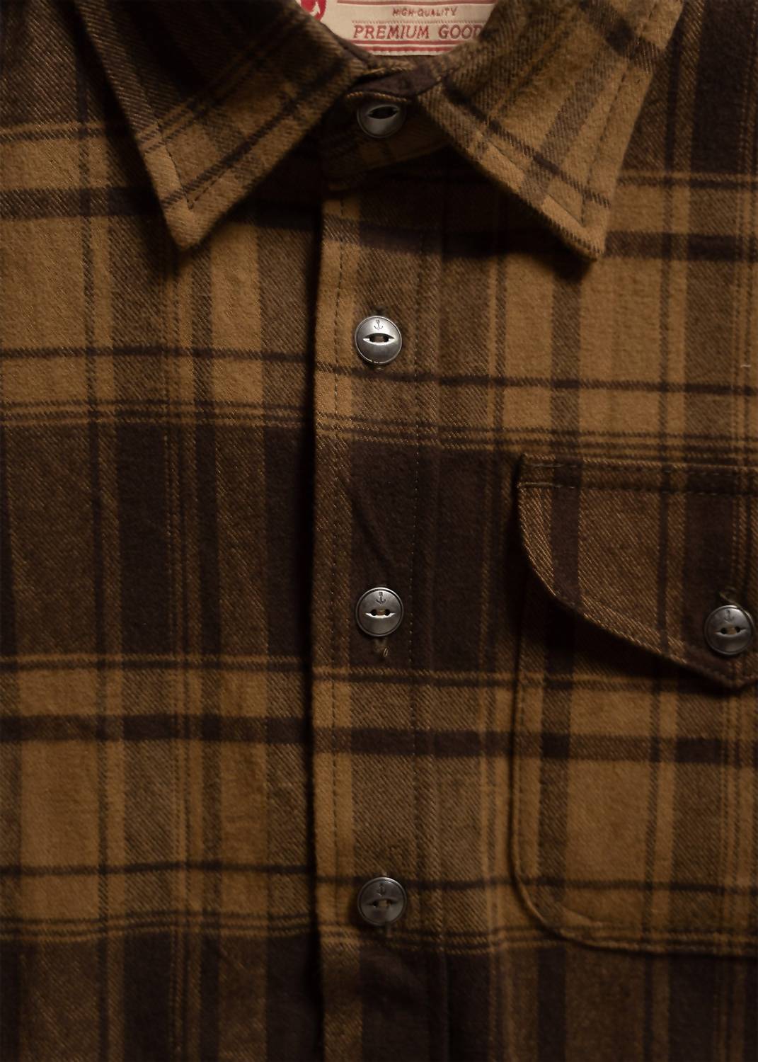 Iron & Resin Men's Slab Shirt in brown - men's shirt - alternate view