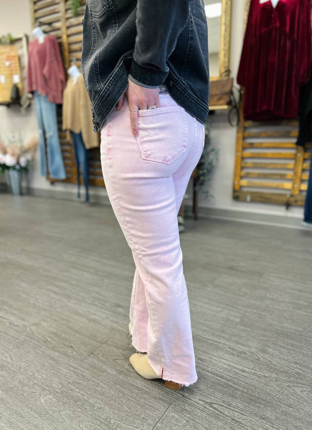Risen - Tummy Control High Rise Straight Jeans