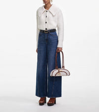 Self-Portrait - Bleached Denim Jeans