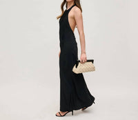 Urban Expressions - Jamie Woven Wooden Frame Clutch Bag