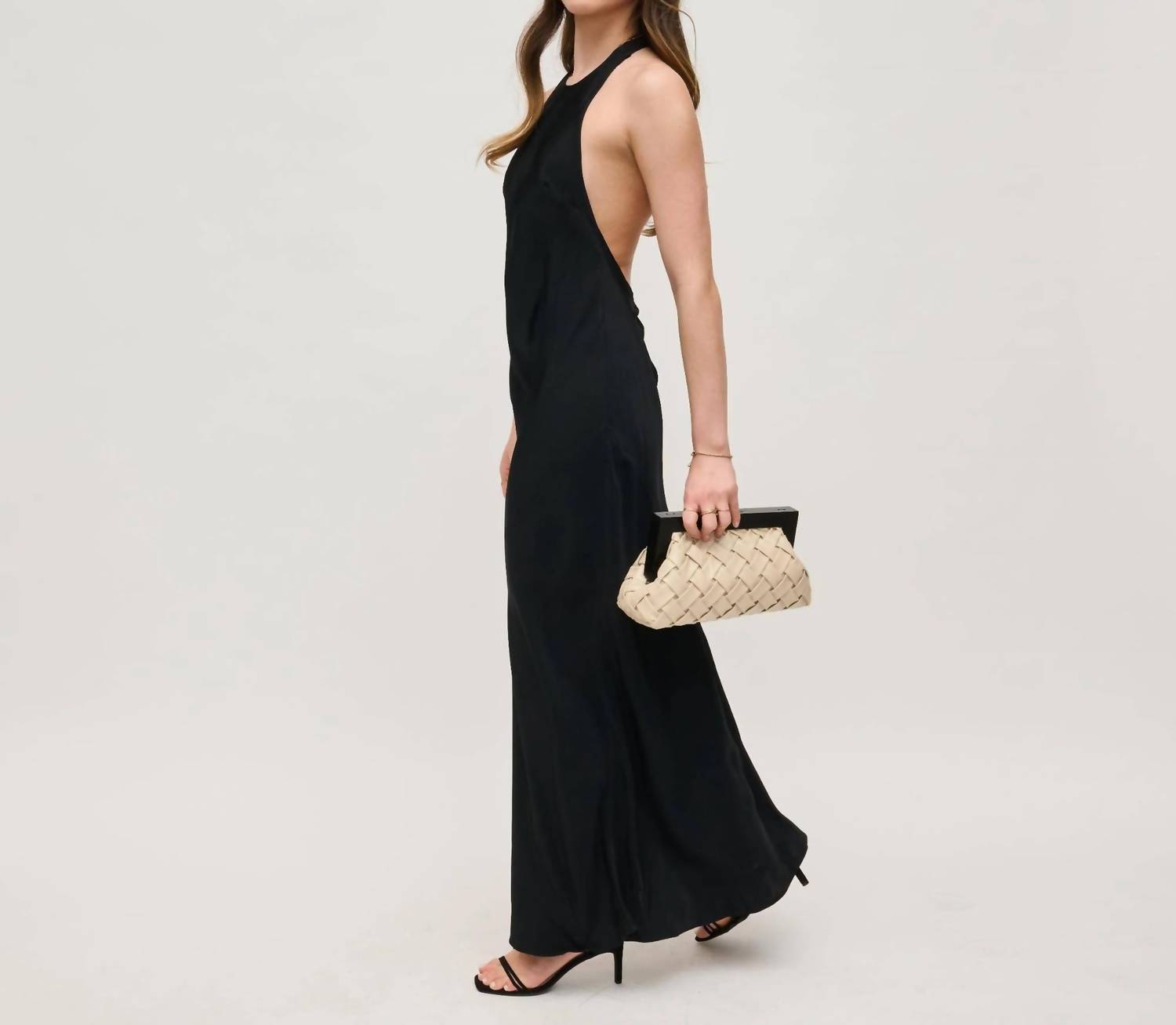 Urban Expressions - Jamie Woven Wooden Frame Clutch Bag