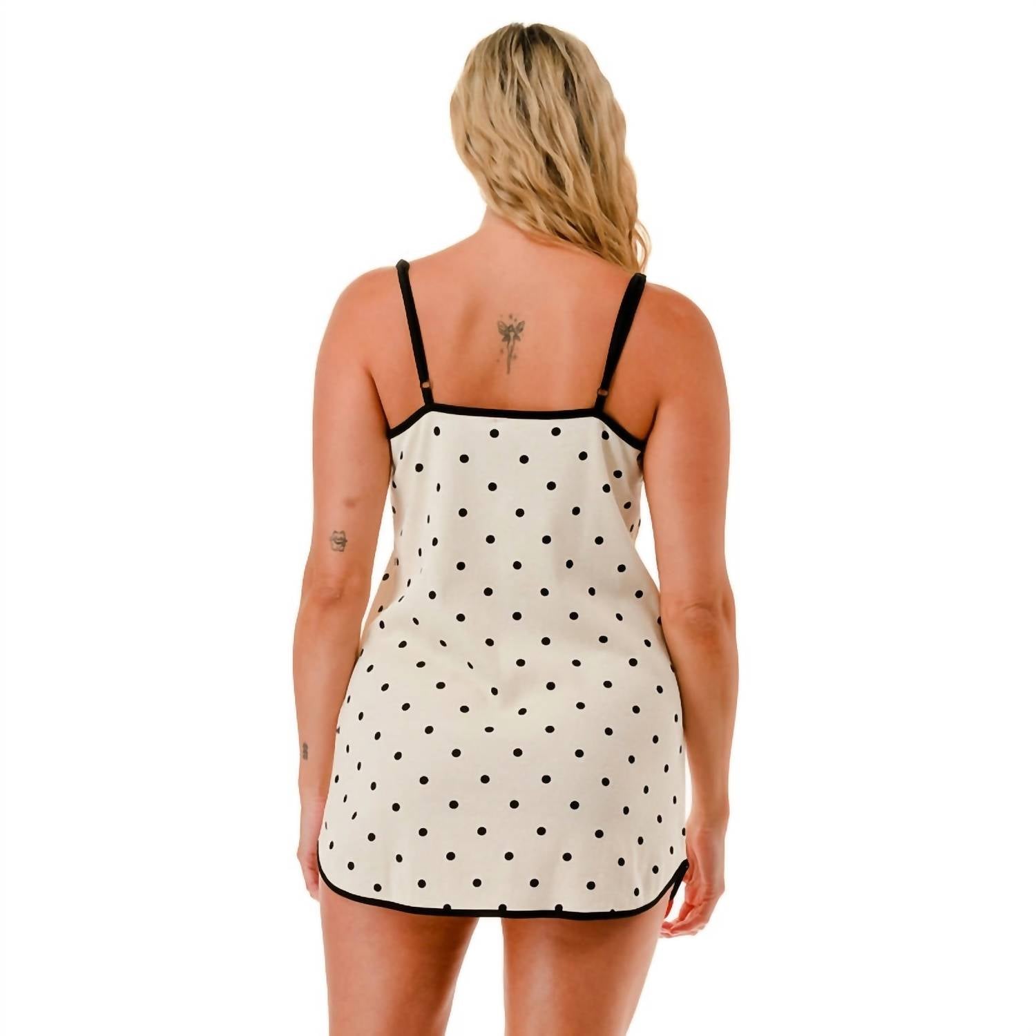 Marcus Adler - Cotton Polka Dot Slip Dress