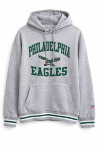 Ultra Game Men's Nfl Philadelphia Eagles Retro Logo Super Soft Hoodie Sweatshirt in grey - men's shirt
