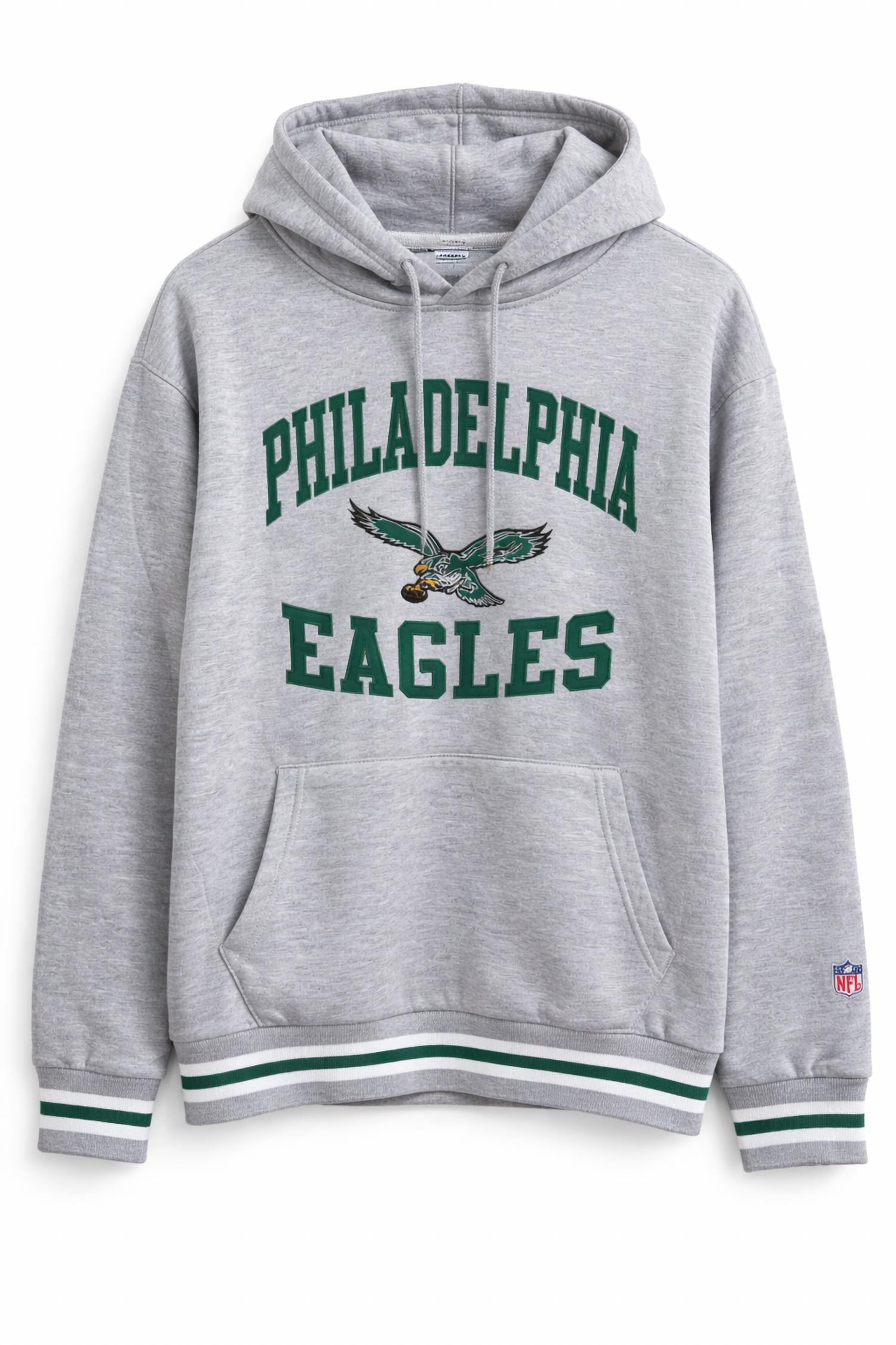 Ultra Game Men's Nfl Philadelphia Eagles Retro Logo Super Soft Hoodie Sweatshirt in grey - men's shirt
