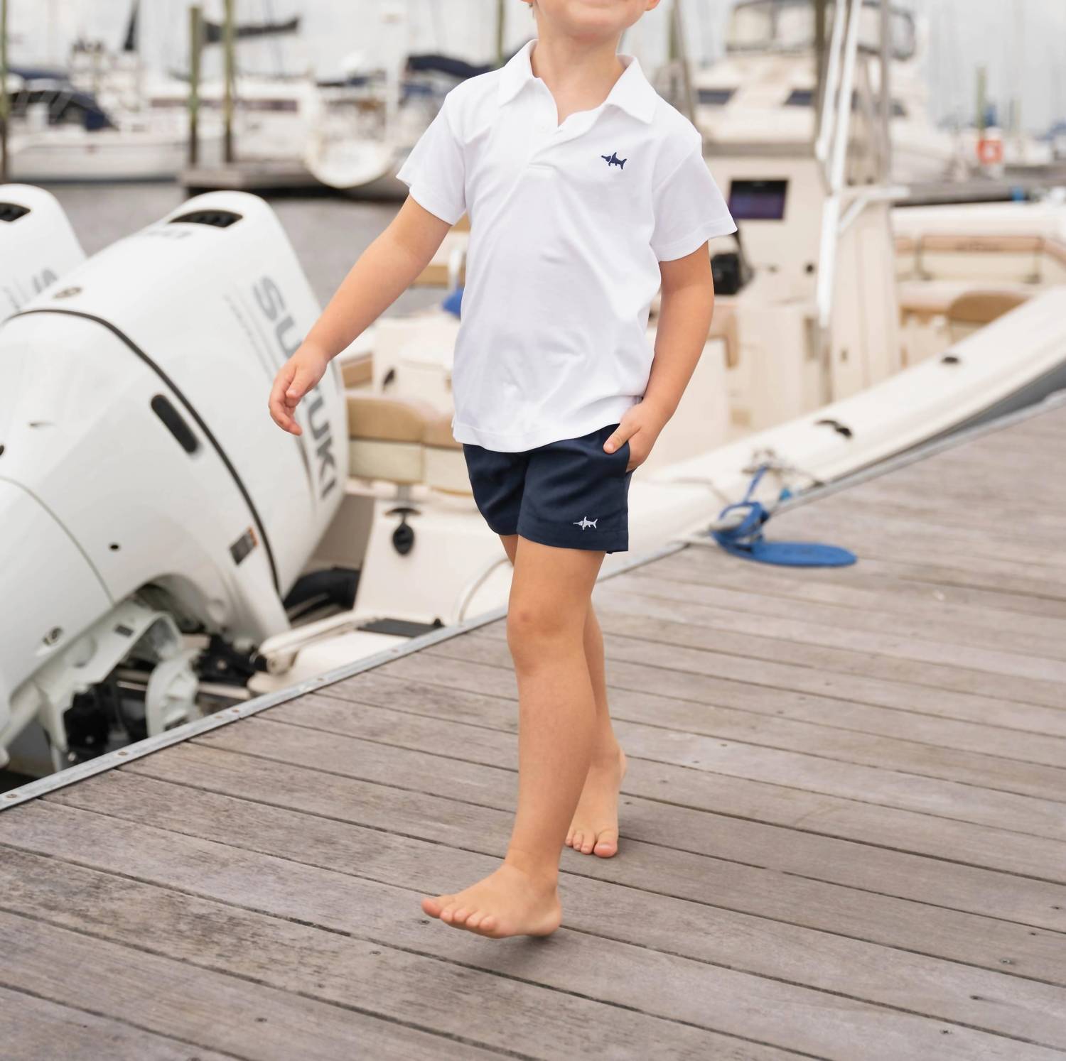 Saltwater Boys Co. - Boy's Signature Short Sleeve Polo