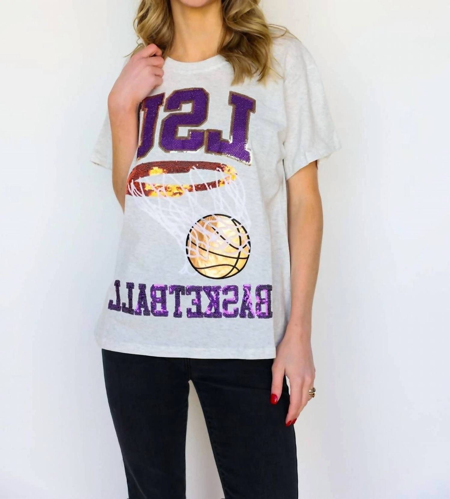 Queen Of Sparkles - LSU Basketball Tee