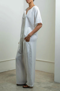 Raquel Allegra Miles Blouse in washed white - women's blouse - view 5