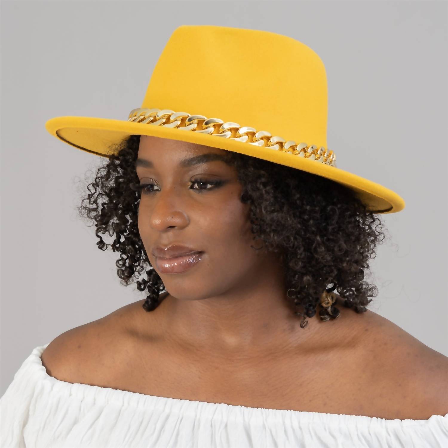 Passion For Fashion - Women's Golden Luxe Fedora Hat