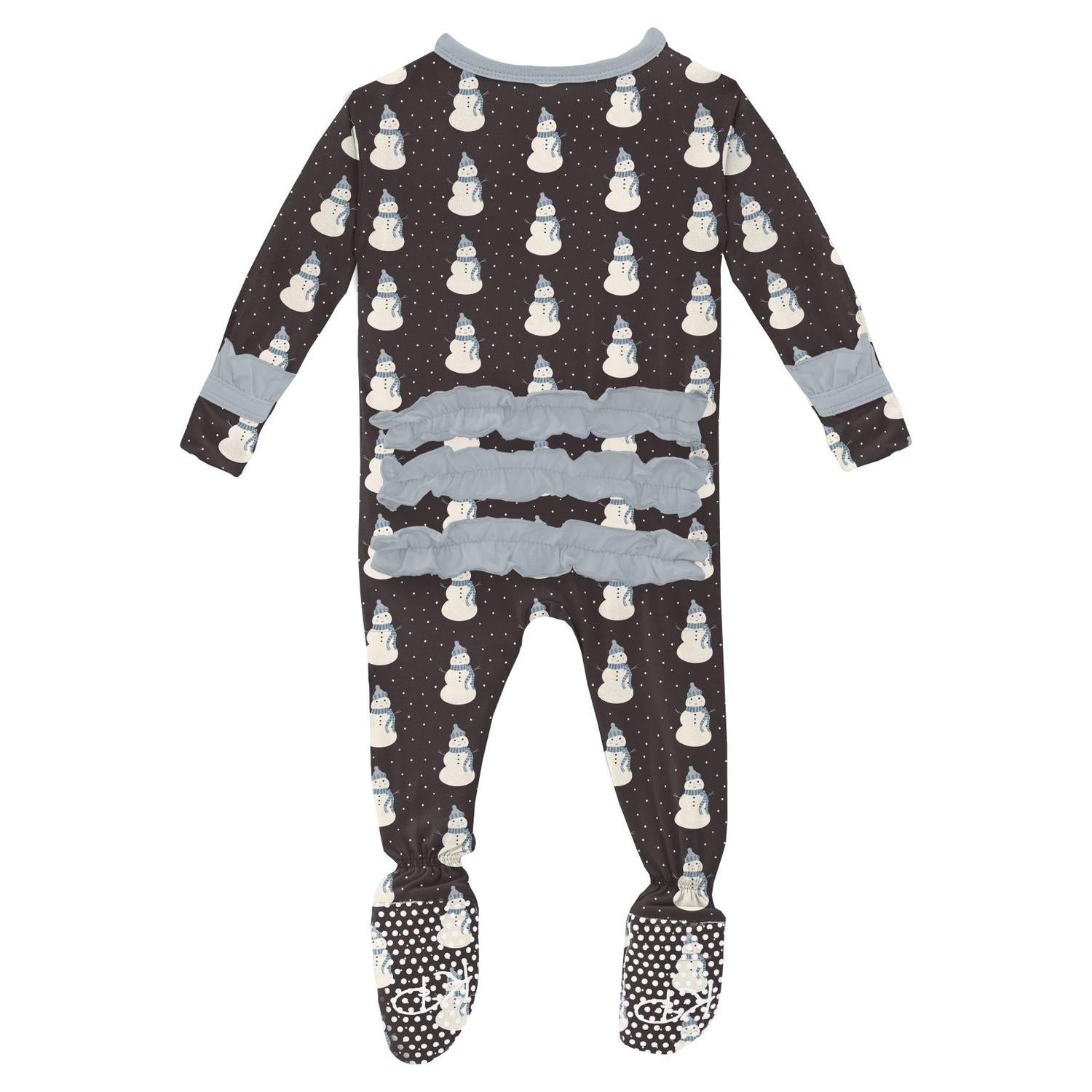 Kickee - Kids' Ruffle Footie with Snaps