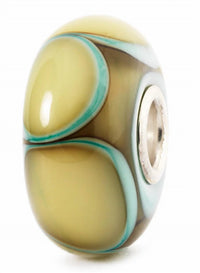 Trollbeads - Women's Aqua Edge Petals Glass Bead Charm