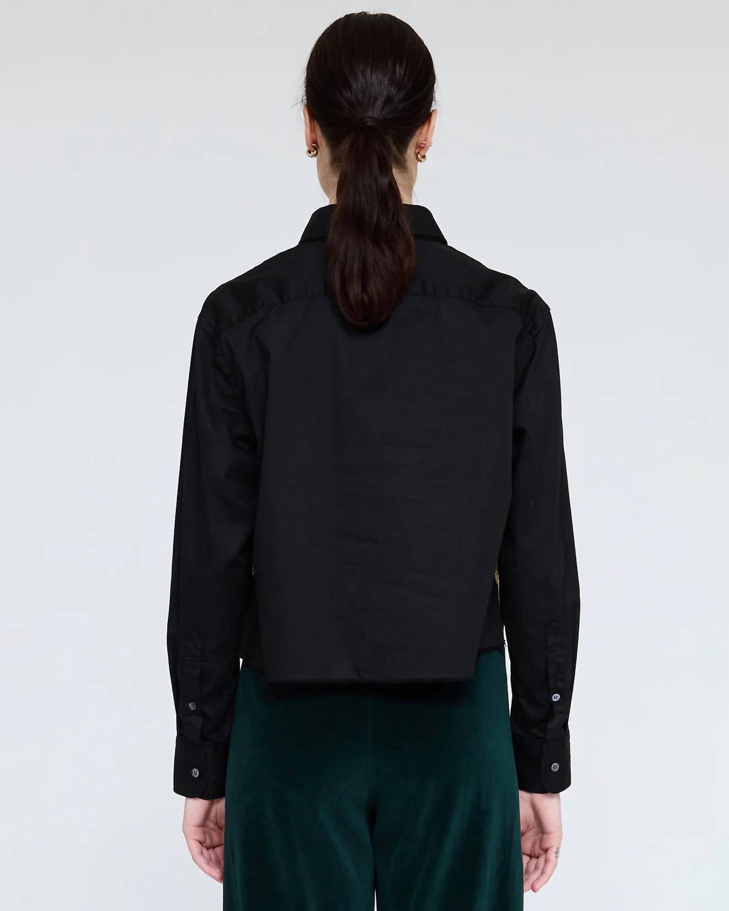Raquel Allegra - The Artist Crop Button Down Shirt