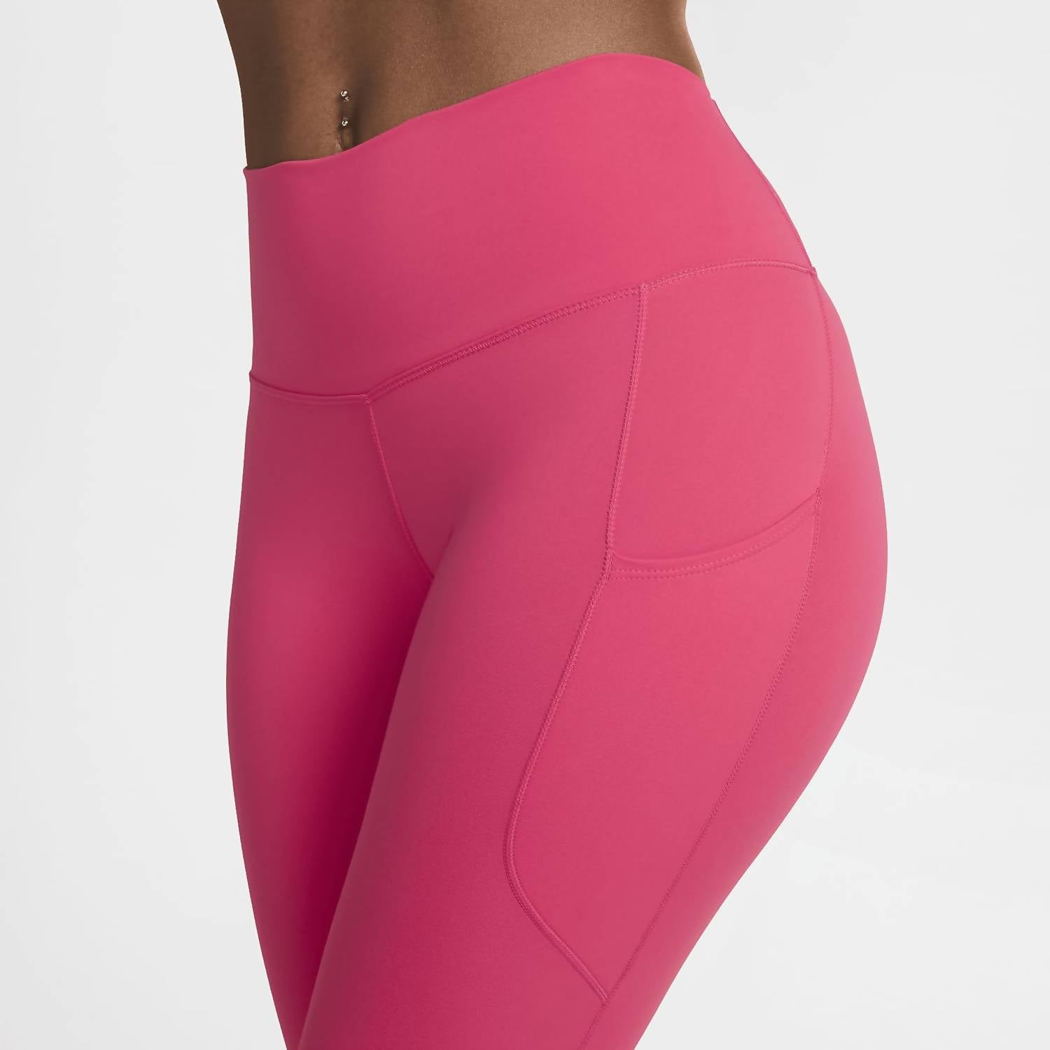 NIKE Women's High-waisted 7/8 Leggings With Pockets in astr pink - women's pants - alternate view