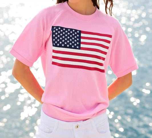 Shiraleah - Flag Short Sleeve Sweatshirt