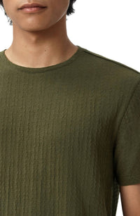 John Varvatos - Brasse Short Sleeve Chain Texture Crew Neck Tee